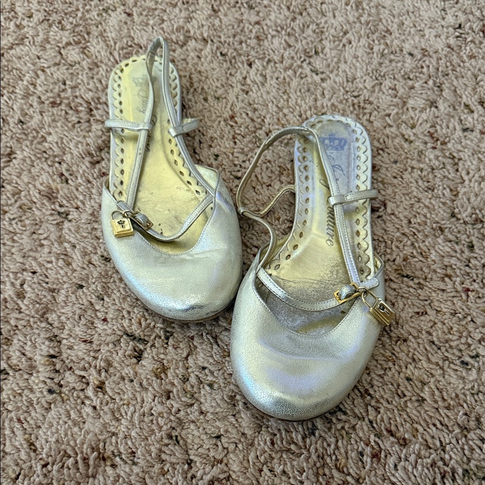 Gold Metallic Ballet Flats